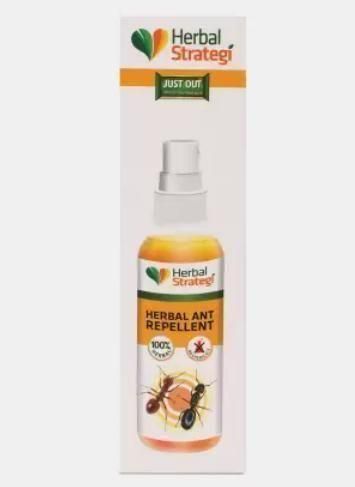 HERBAL STRATEGI Ant Repellent Spray Non-Toxic 100% Herbal Stain Free  (100 ml)