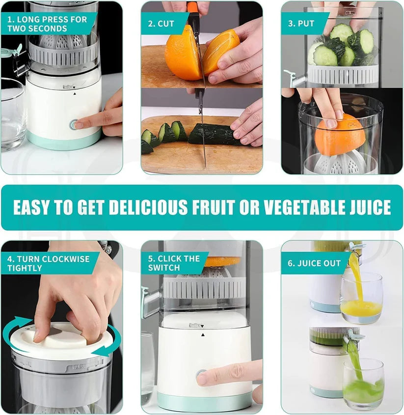 Electric Citrus Fruit Juicer – USB Rechargeable | Fast & Easy