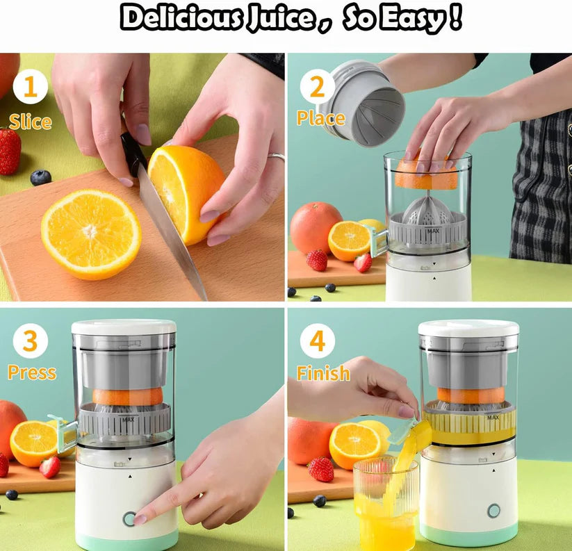 Electric Citrus Fruit Juicer – USB Rechargeable | Fast & Easy
