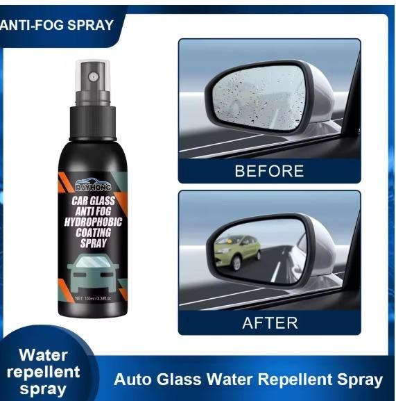 Car Glass Anti - Fog Hydrophobic Coating 100ML (Pack of 2)