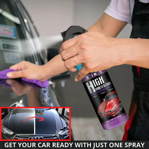 3 in 1 High Protection Quick Car Ceramic Coating Spray - Car Wax Polish Spray