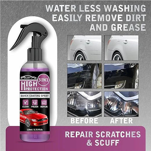 3 in 1 High Protection Quick Car Ceramic Coating Spray - Car Wax Polish Spray